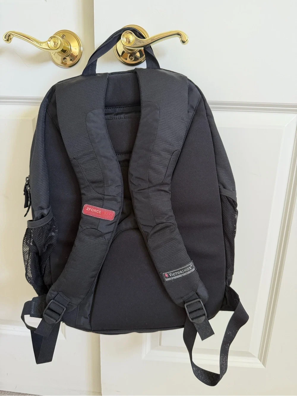 Victorinox ZFORCE ULTRA Black Backpack Conan O’Brien Logo Zip Padded Straps